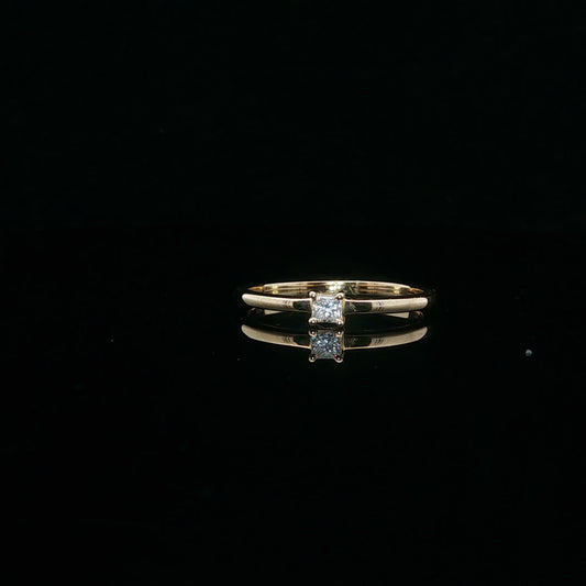 0.10ct G/SI2 Princess Promise - 10KY - Natural Diamond - 64091-7-5