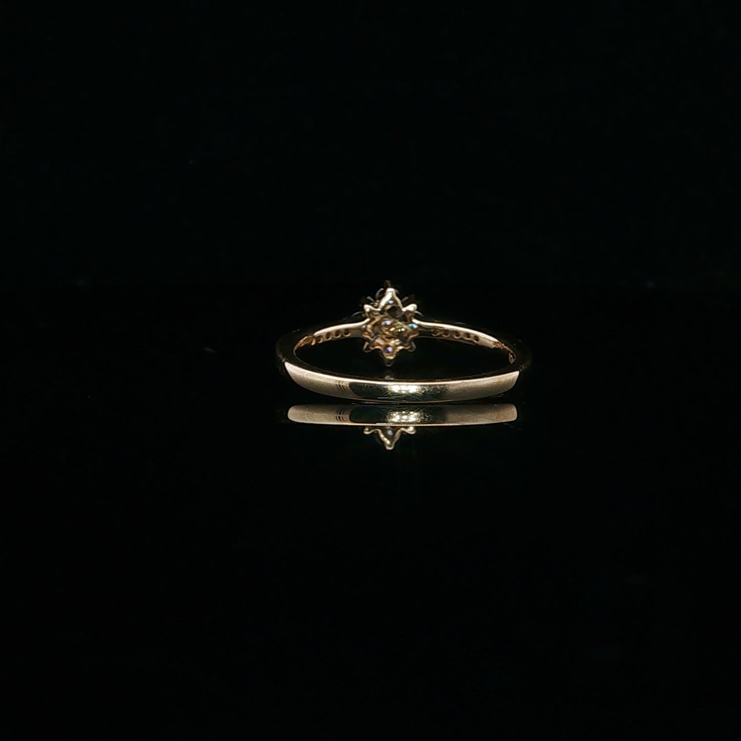 0.25ctw G/SI2 Flower Promise - 10K Yellow Gold - Natural Diamond - 64092-7-5