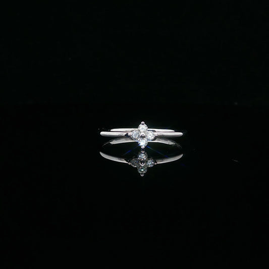 0.11ctw G/I1 Flower Mini Promise - 14KW - Natural Diamond - 64093-6.5-6