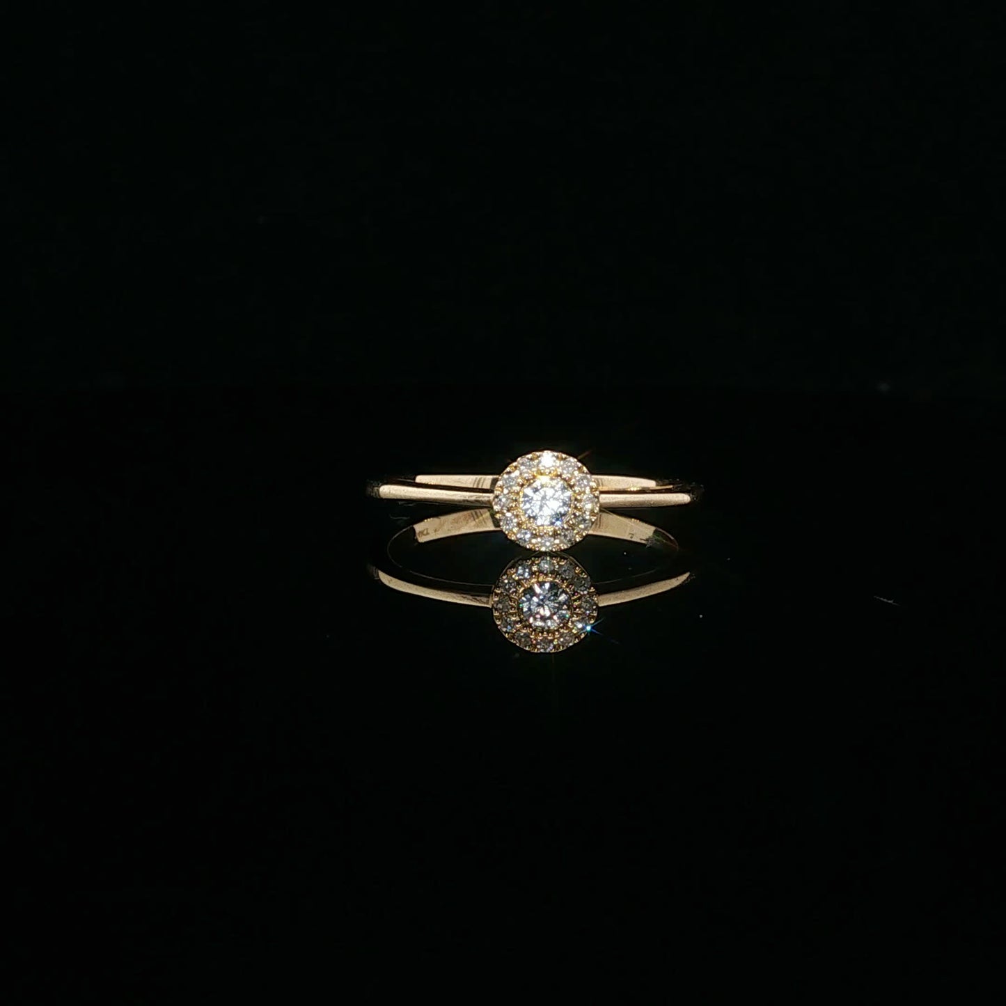 0.165ctw G/SI1 Halo Promise - 14KY - Natural Diamond - 64094-6.5-4