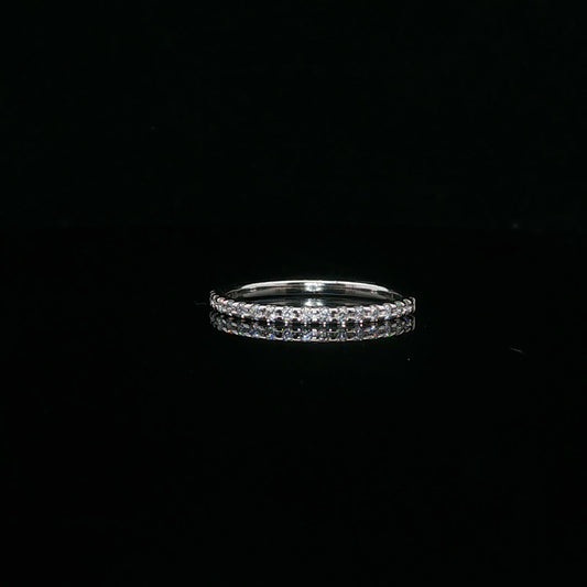 0.17ctw G/SI1 Classic Band - PT950 - Natural Diamond - 64095-7-5