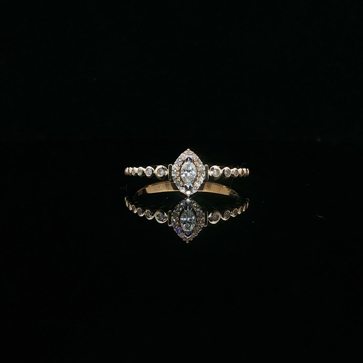0.20ctw G/SI1 Marquee Halo Promise - 10KY - Natural Diamond - 64097-7-3
