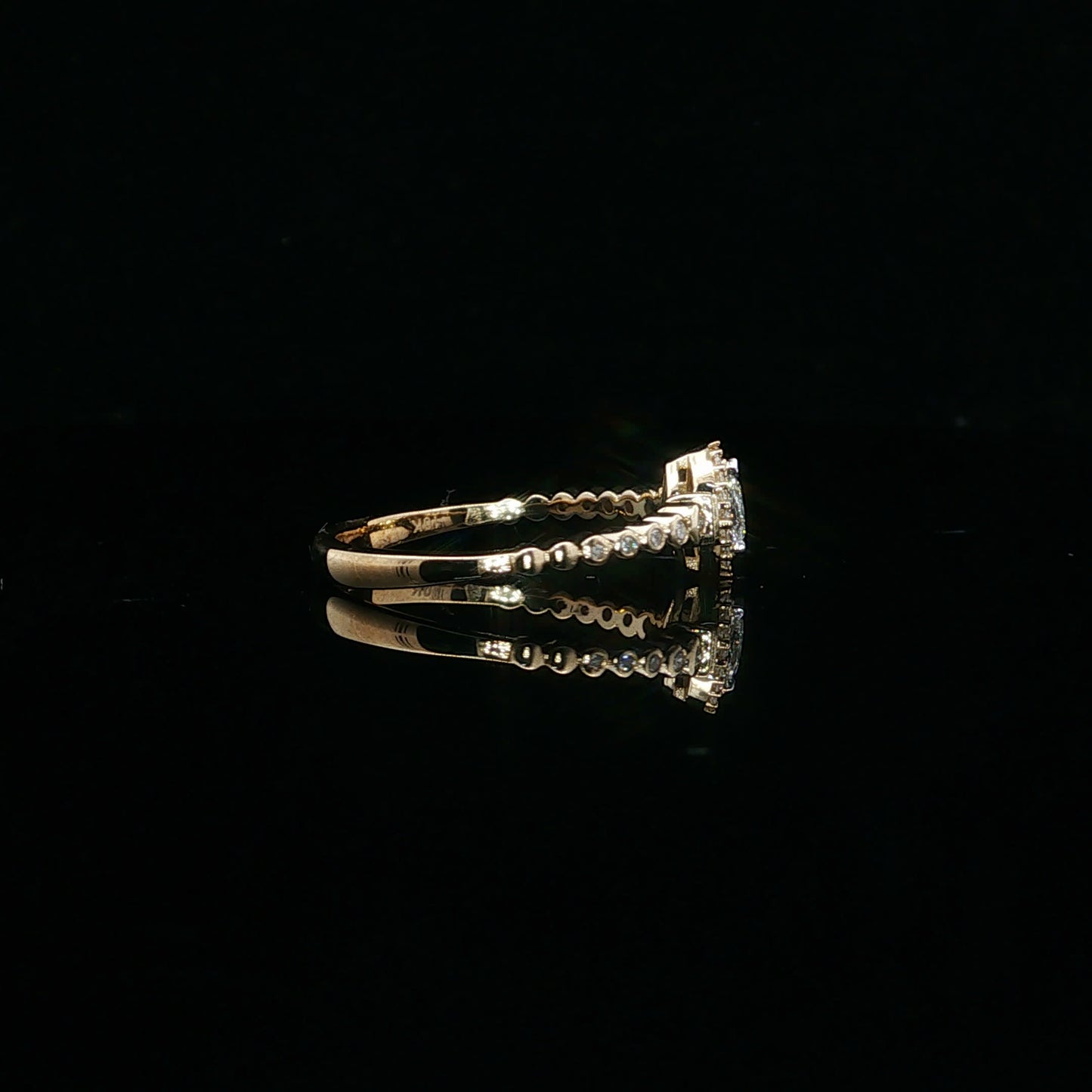 0.20ctw G/SI1 Marquee Halo Promise - 10KY - Natural Diamond - 64097-7-3