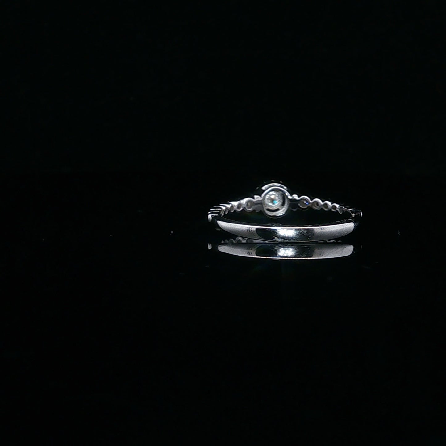 0.20ctw F/SI1 Halo Promise - 10KW - Natural Diamond - 64101-7