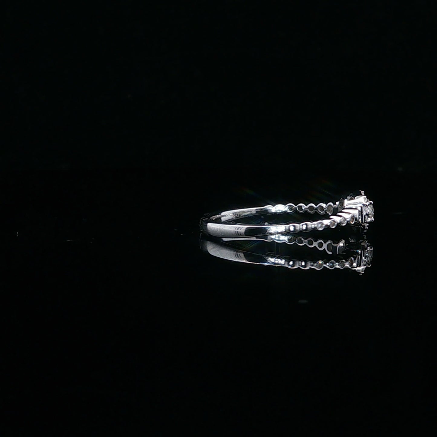 0.20ctw F/SI1 Halo Promise - 10KW - Natural Diamond - 64101-7
