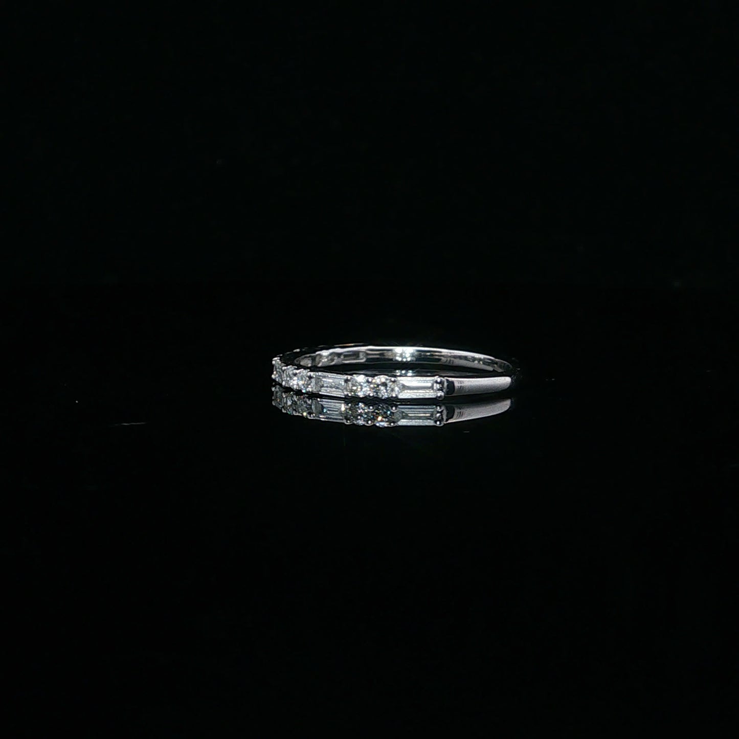 0.33ctw D/VS2 Baguette Band - 10KW - Lab Diamond - 64103-7-9