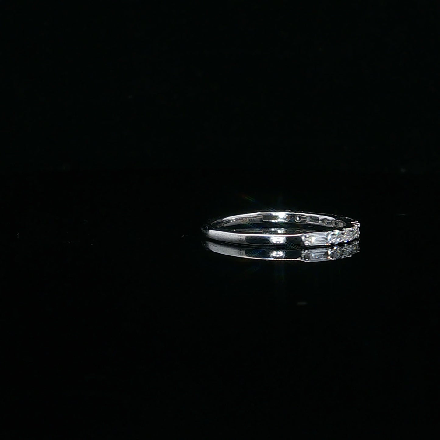 0.33ctw D/VS2 Baguette Band - 10KW - Lab Diamond - 64103-7-11