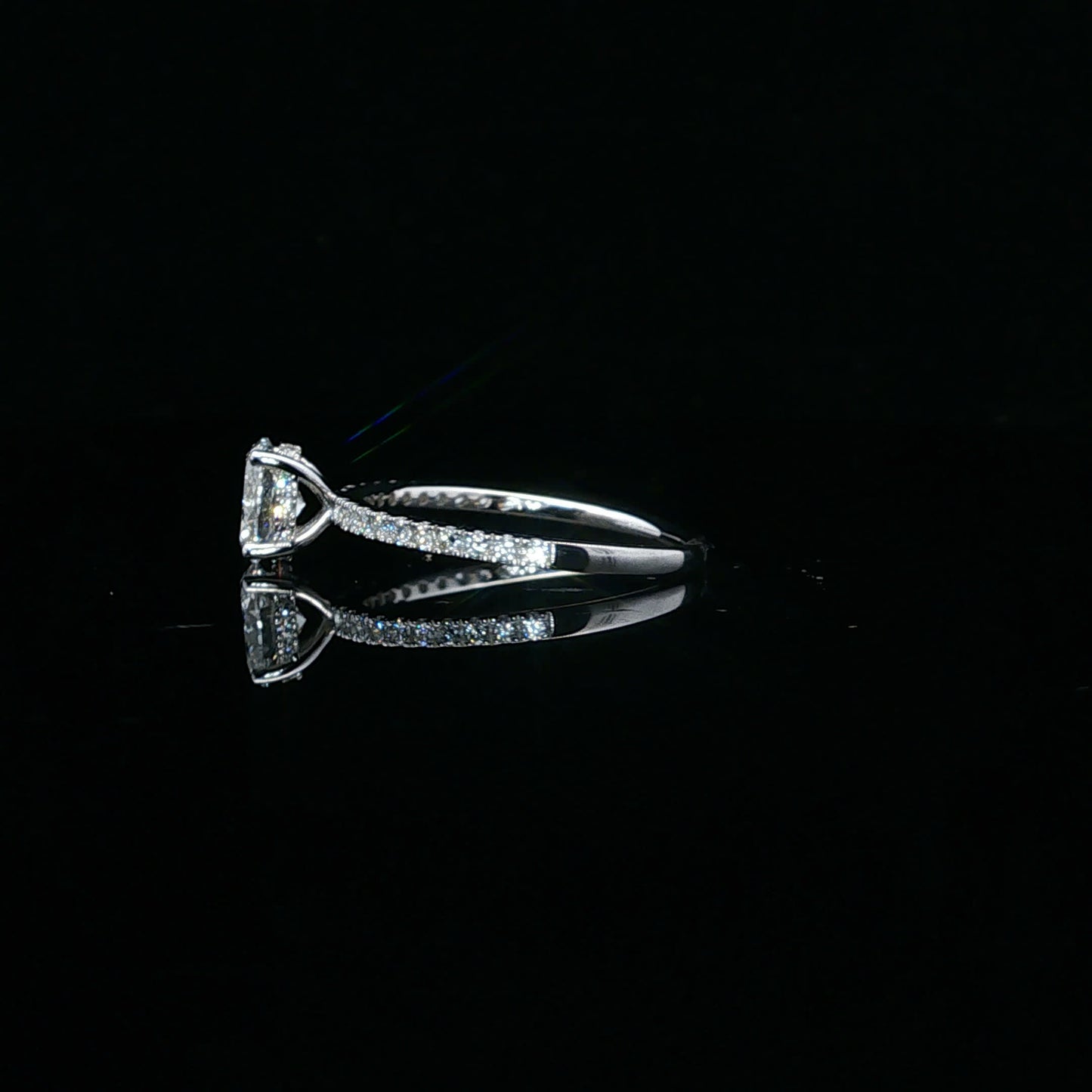 1.00ctw 0.75ct E/VS2 Oval Bridal - 10KW - Lab Diamond - 64105-7