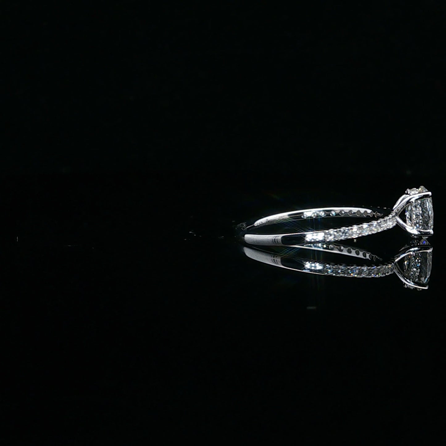 1.00ctw 0.75ct E/VS2 Oval Bridal - 10KW - Lab Diamond - 64105-7