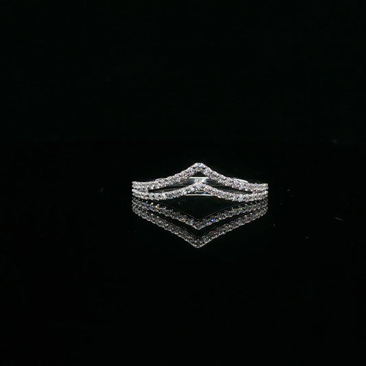 0.15ctw G/I1 V Double Row - 10KW - Natural Diamond - 64107-7-7