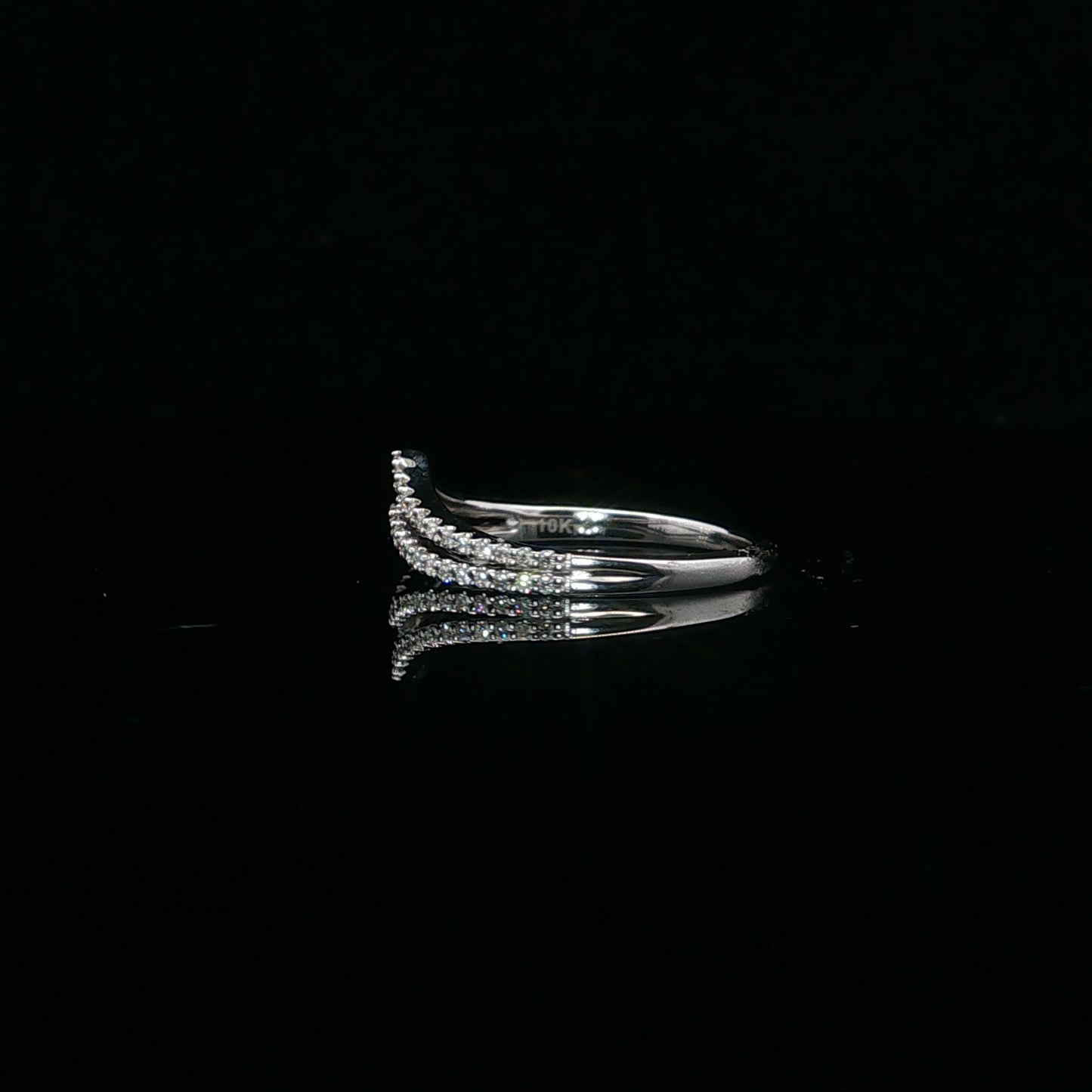 0.15ctw G/I1 V Double Row - 10KW - Natural Diamond - 64107-7-7