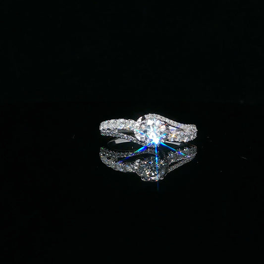 1.00ctw 0.50ct F/SI1 RBC Sinuous - 14KW - Natural Diamond - 64108-7