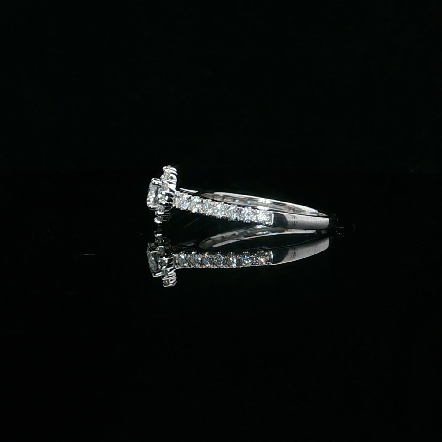 0.75ctw 0.33ct G/SI1 RBC Halo - 14KW - Natural Diamond - 64111-7-4