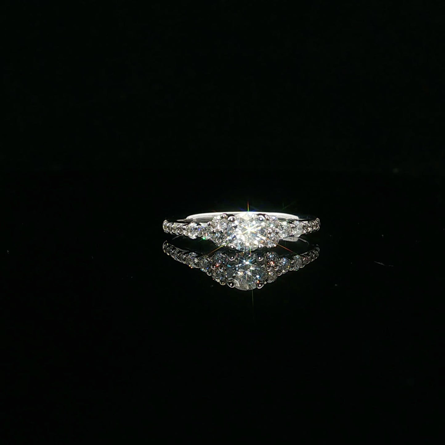 0.75ctw 0.40ct G/SI2 Round Classic - 14KW - Natural Diamond - 64112-7-4