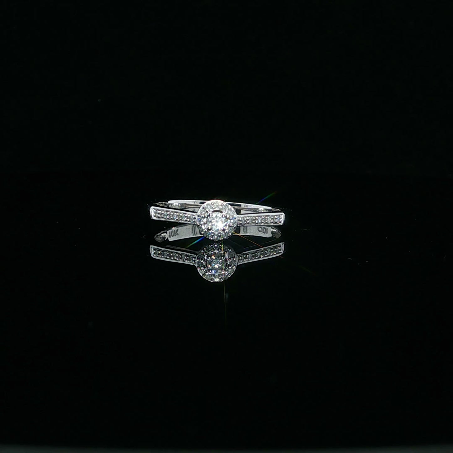 0.12ctw G/I1 Mini Halo Promise - 10KW - Natural Diamond - 64114-7-3