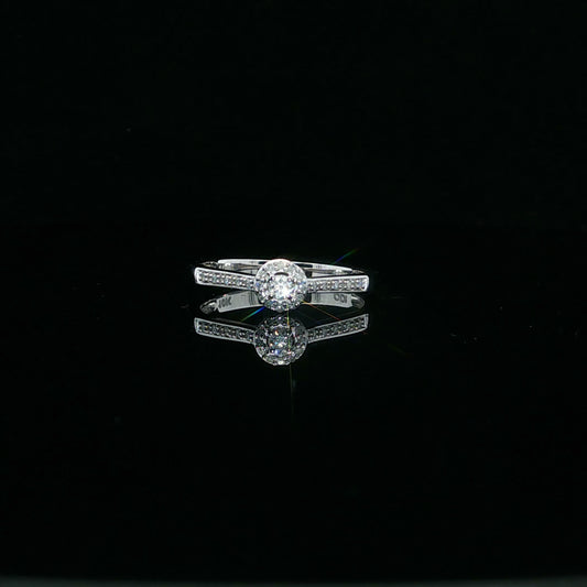 0.12ctw G/I1 Mini Halo Promise - 10KW - Natural Diamond - 64114-7-3