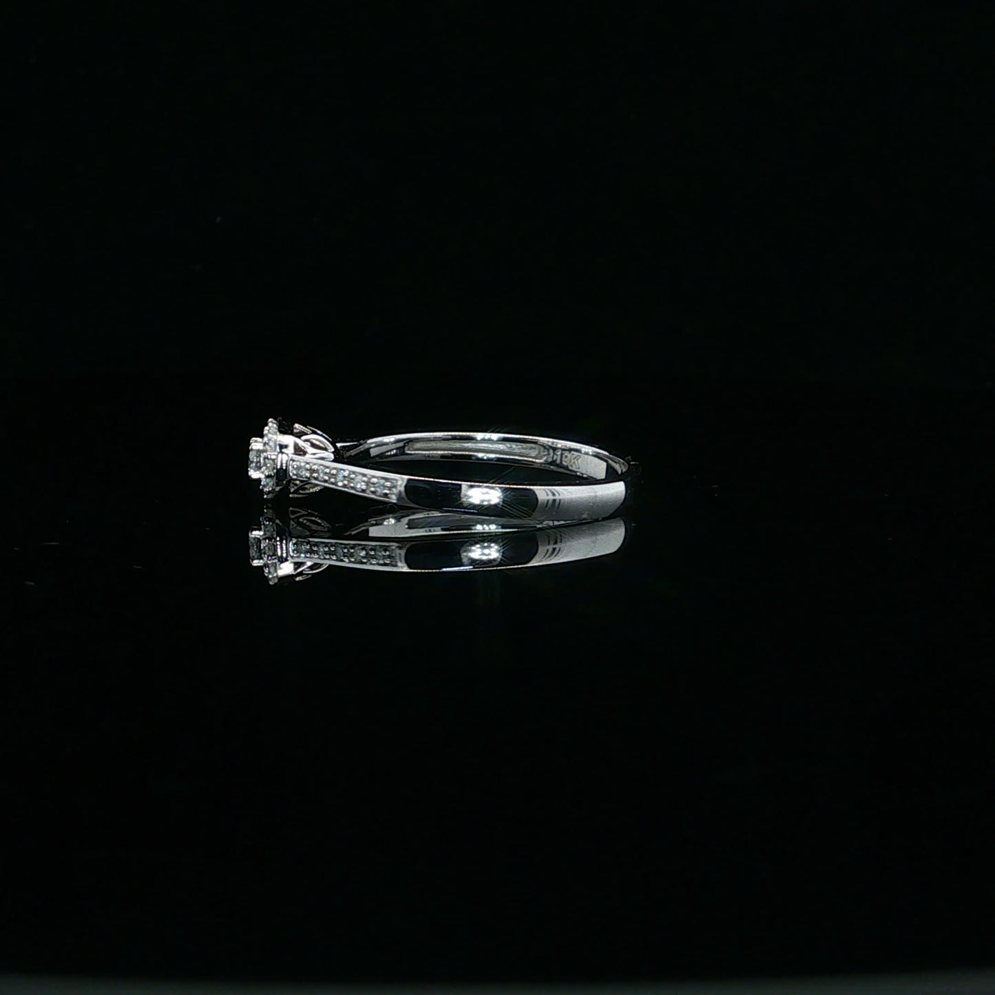 0.12ctw G/I1 Mini Halo Promise - 10KW - Natural Diamond - 64114-7-3