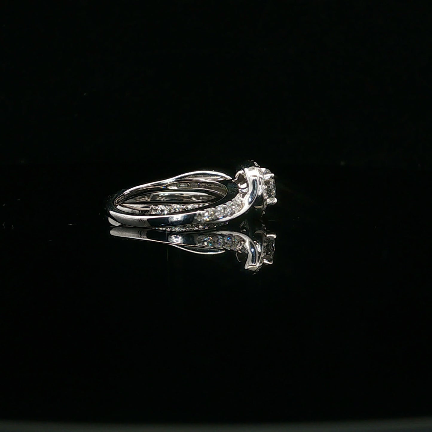1.00ctw 0.50ct G/SI2 Halo Bridal Set - 14KW - Natural Diamond - 64119-5