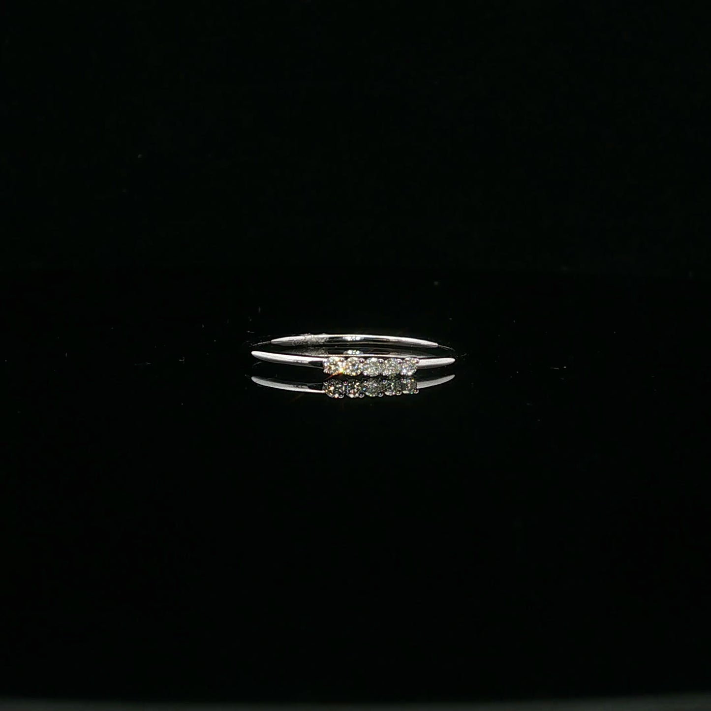 0.08ctw H/SI2 Five Diamond band - 10KW - Natural Diamond - 64120-7-3