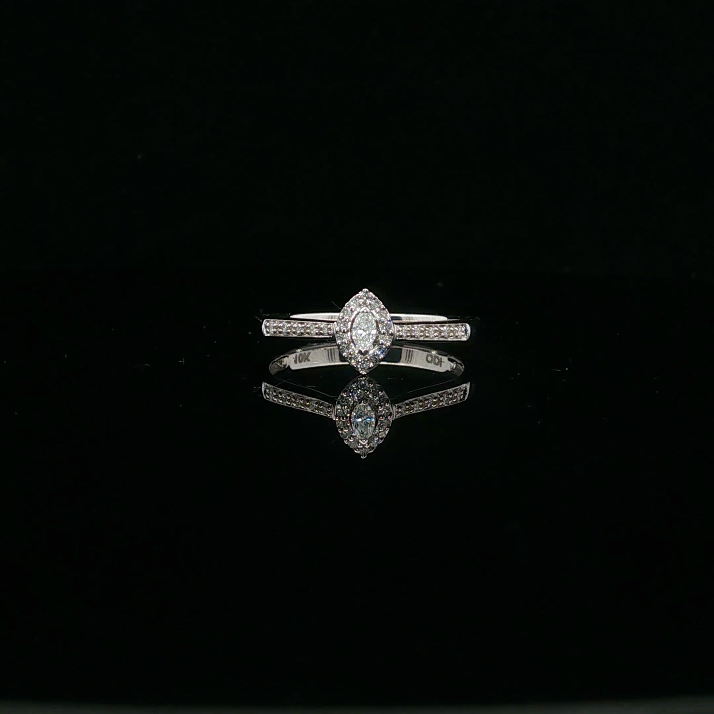 0.12ctw 0.05ct G/I1 Marquee Halo Promise - 10KW - Natural Diamond - 64121-7