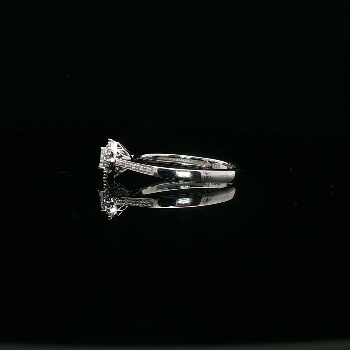 0.12ctw 0.05ct G/I1 Marquee Halo Promise - 10KW - Natural Diamond - 64121-7