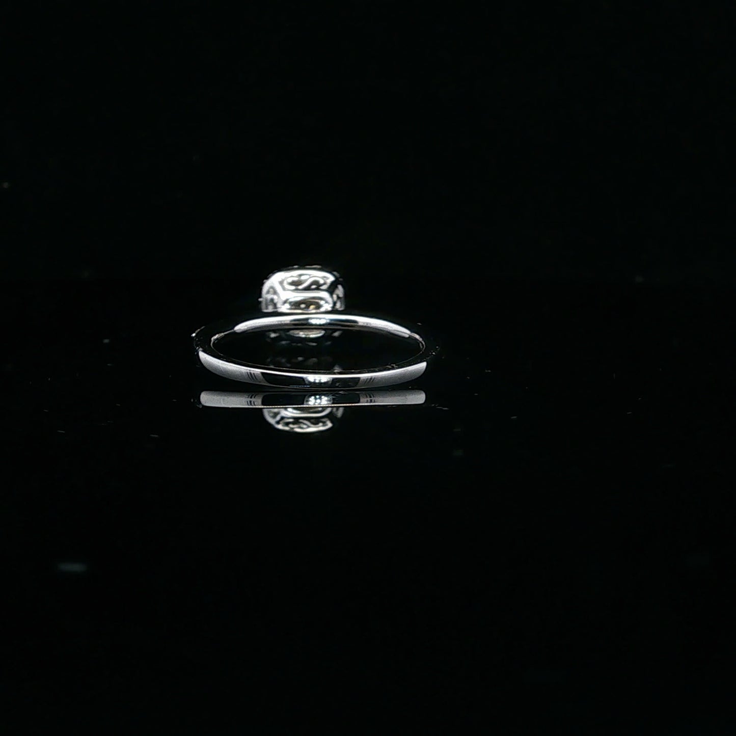 0.38ctw 0.25ct F/SI1 Round Halo - 14KW - Natural Diamond - 64128-7-3