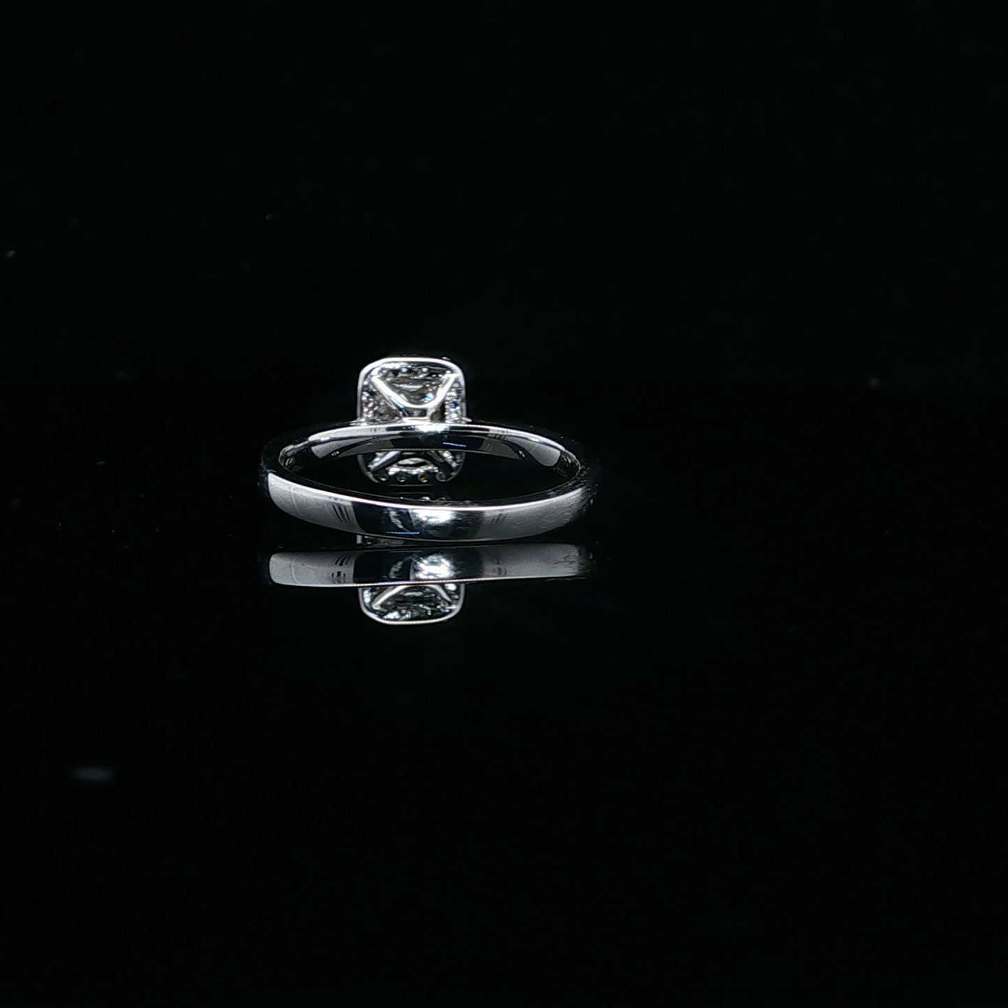 0.50ctw F/SI1 Princess Emerald - 14KW - Natural Diamond - 64132-7