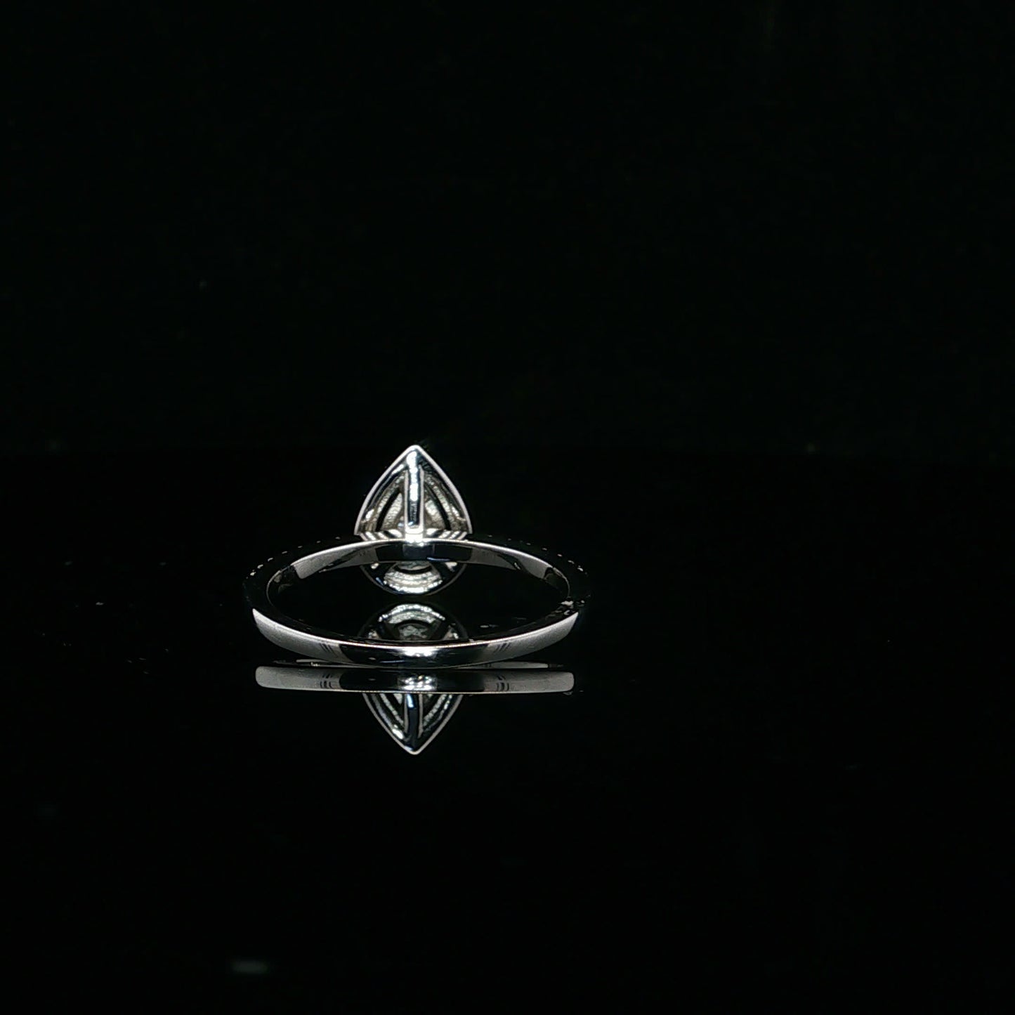 0.50ctw 0.25ct G/SI2 Pear Halo - 14KW - Natural Diamond - 64135-7-3