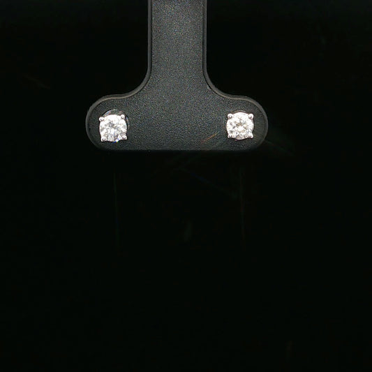 0.30ctw D/VS1 Solitaire Mini Studs - 10KW - Lab Diamond - 64140-6