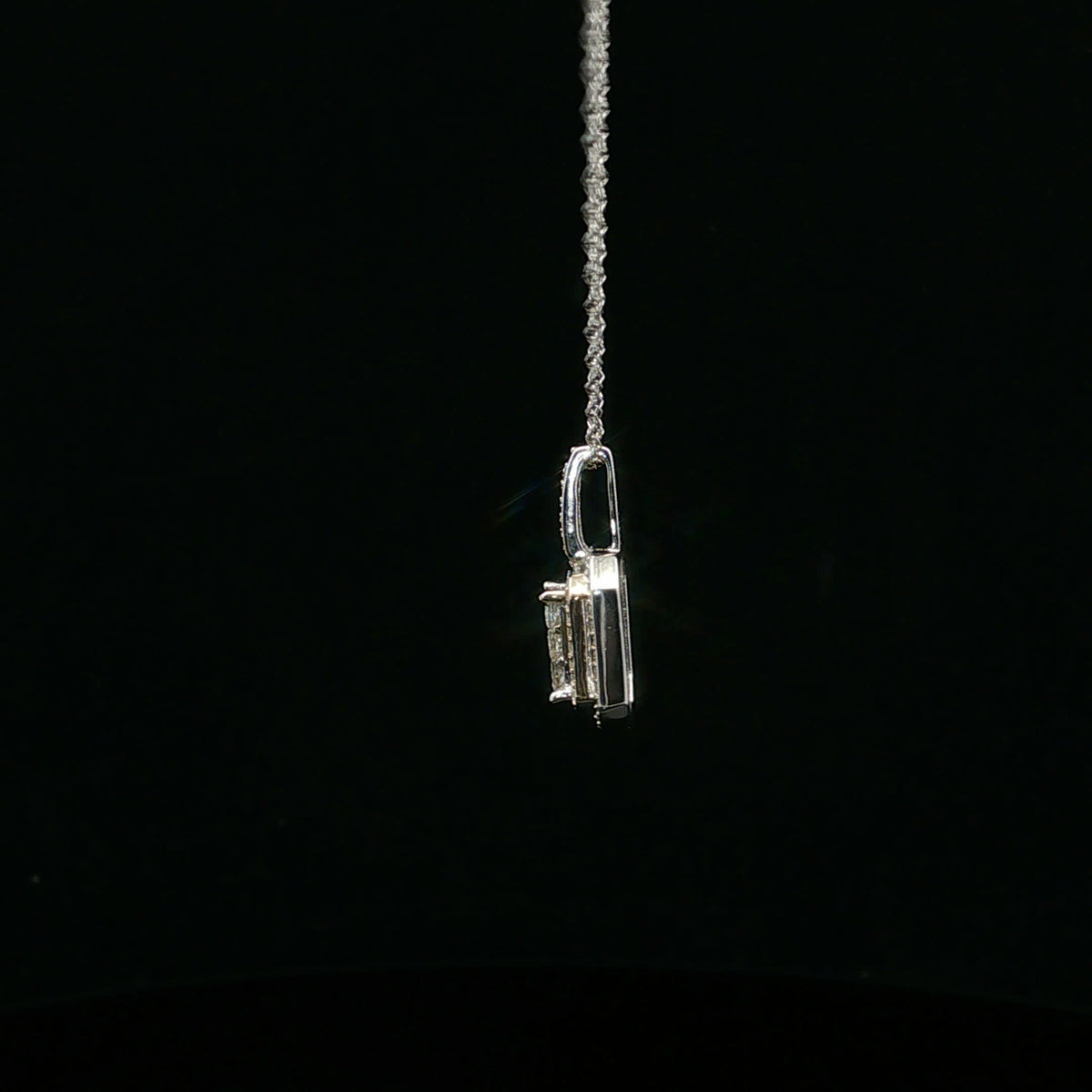 0.50ctw G/SI2 Princess Emerald Halo - 14KW - Natural Diamond - 64142