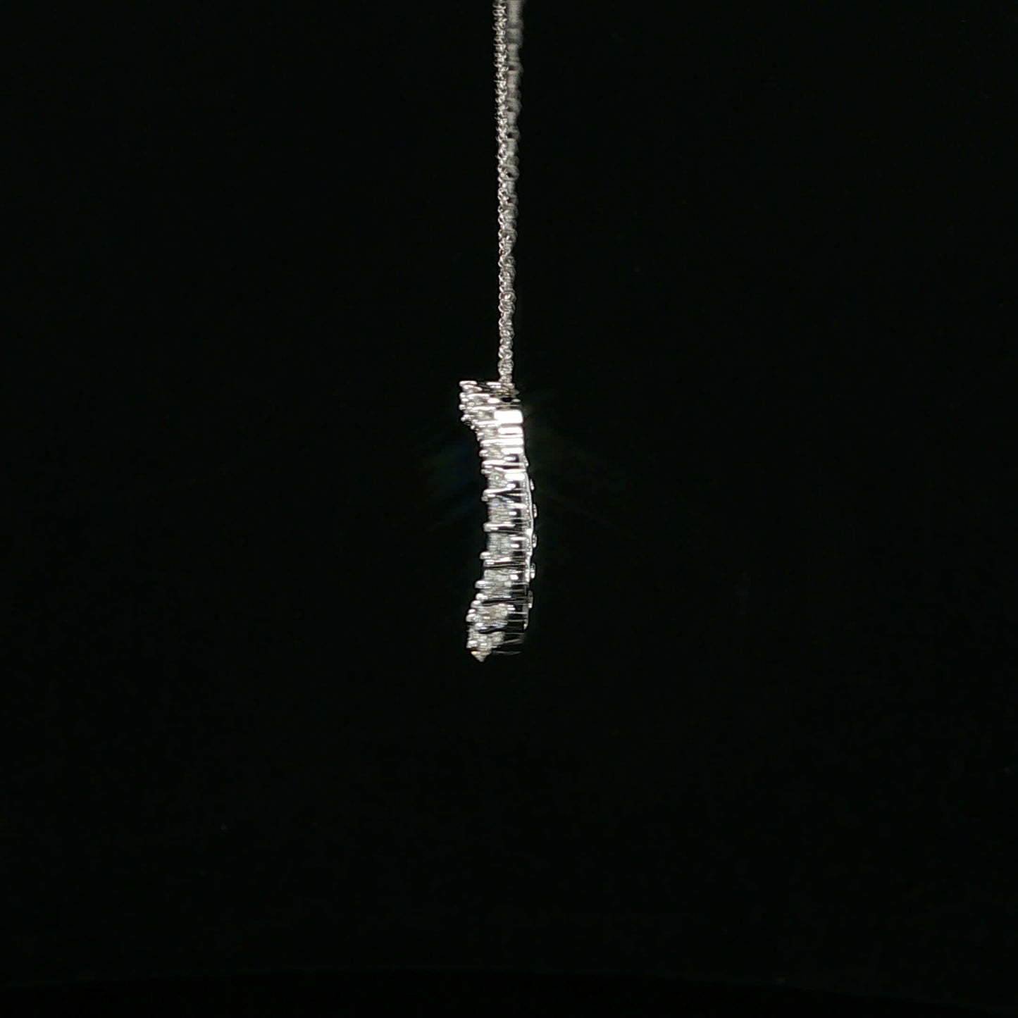 1.00ctw F/VS2 Loop Pendant - 14KW - Natural Diamond - 64146