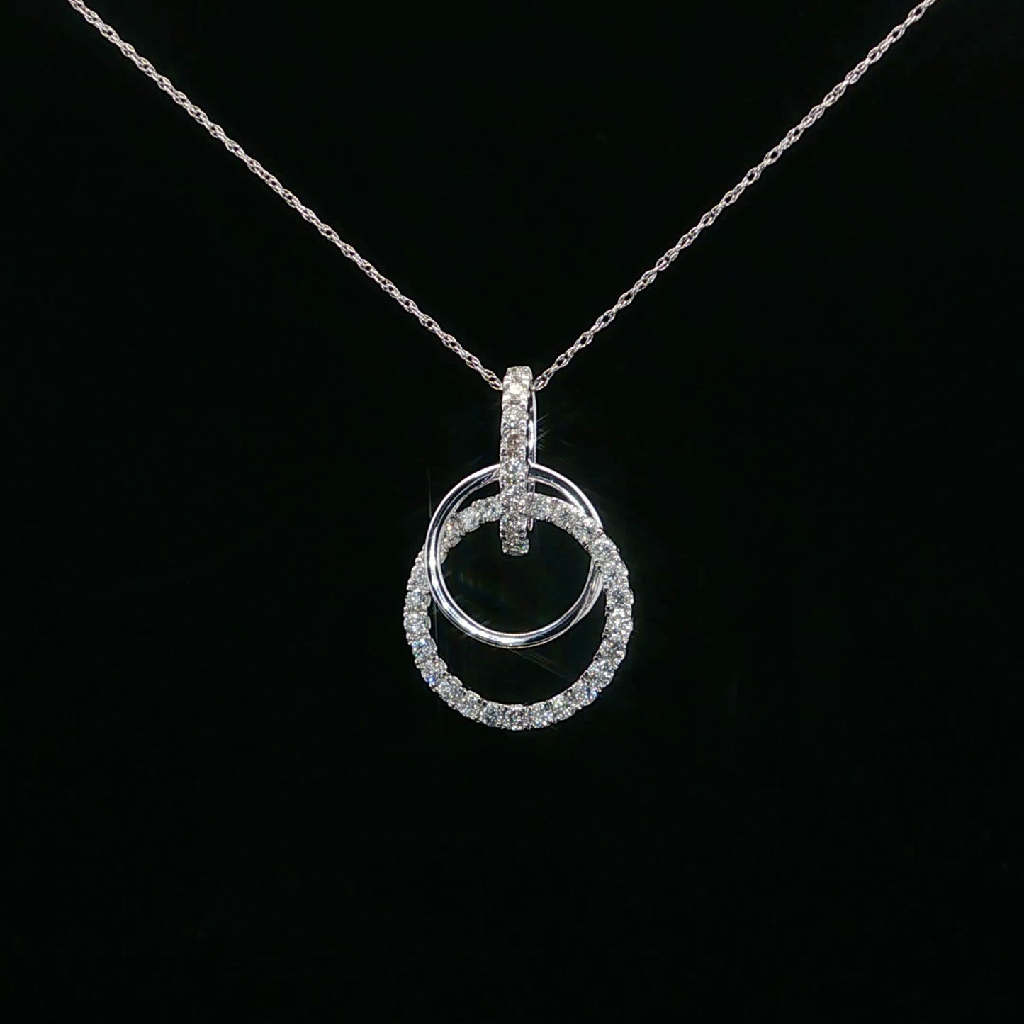 0.50ctw G/I1 Double Cirlce - 14KW - Natural Diamond - 64148-3