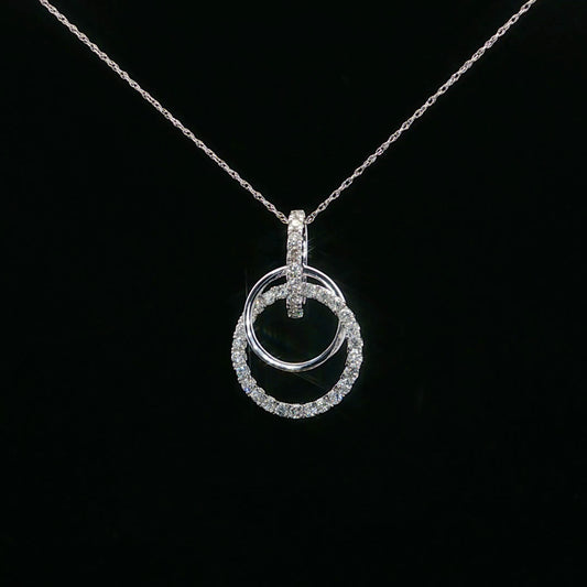 0.50ctw G/I1 Double Circle - 14KW - Natural Diamond - 64148-3