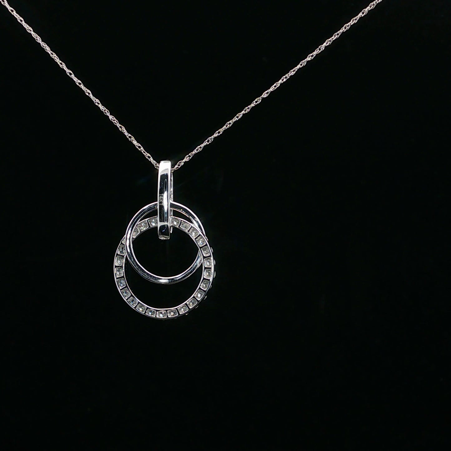 0.50ctw G/I1 Double Cirlce - 14KW - Natural Diamond - 64148-3