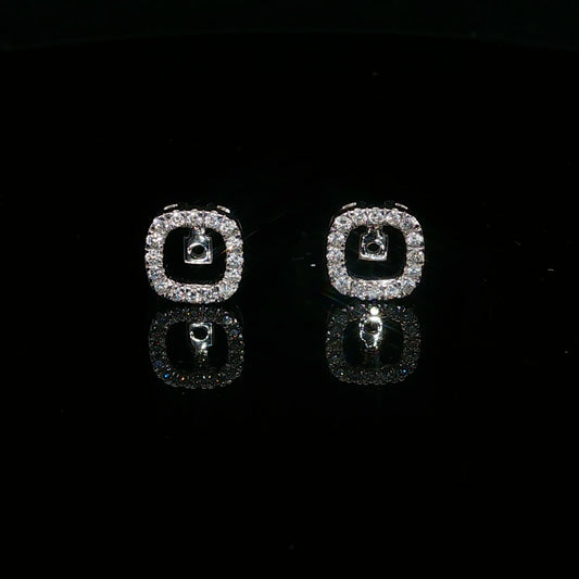 0.32ctw G/SI2 Square Jacket - 14KW - Natural Diamond - 64151