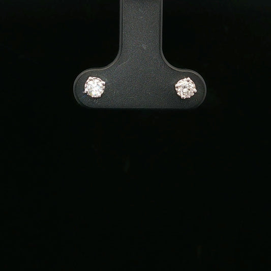 0.20ctw G/SI1 Solitaire Studs - 14KW - Natural Diamond - 64153