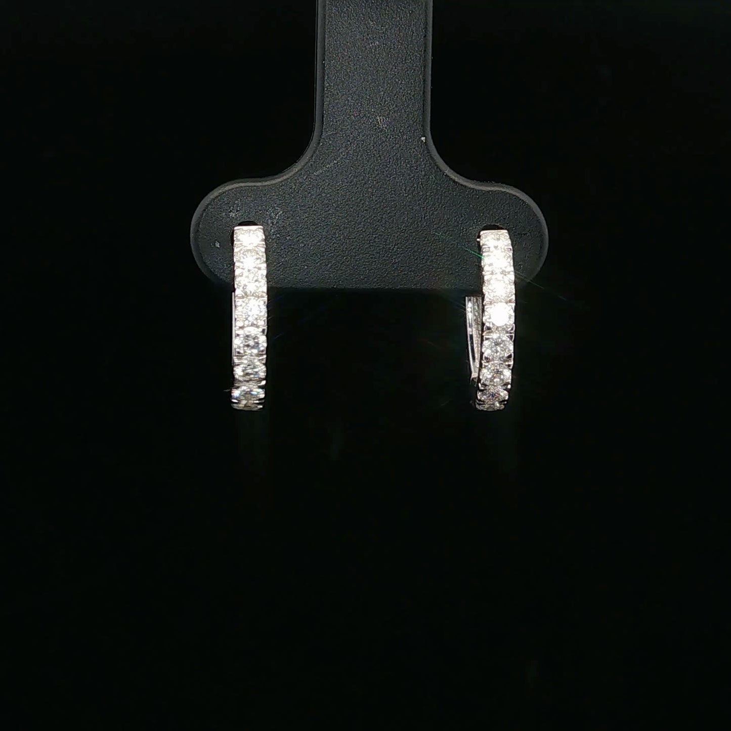 0.50ctw G/I1 Oval Huggies - 14KW - Natural Diamond - 64154