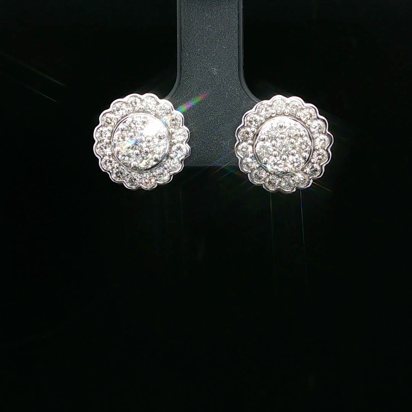 1.00ctw G/SI2 Flower Halo - 14KW - Natural Diamond - 64155-3