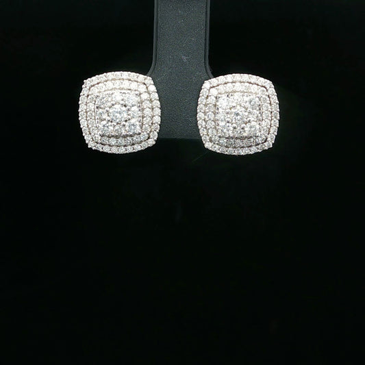 1.00ctw G/SI2 Cluster Double Halo - 10KW - Natural Diamond - 64157