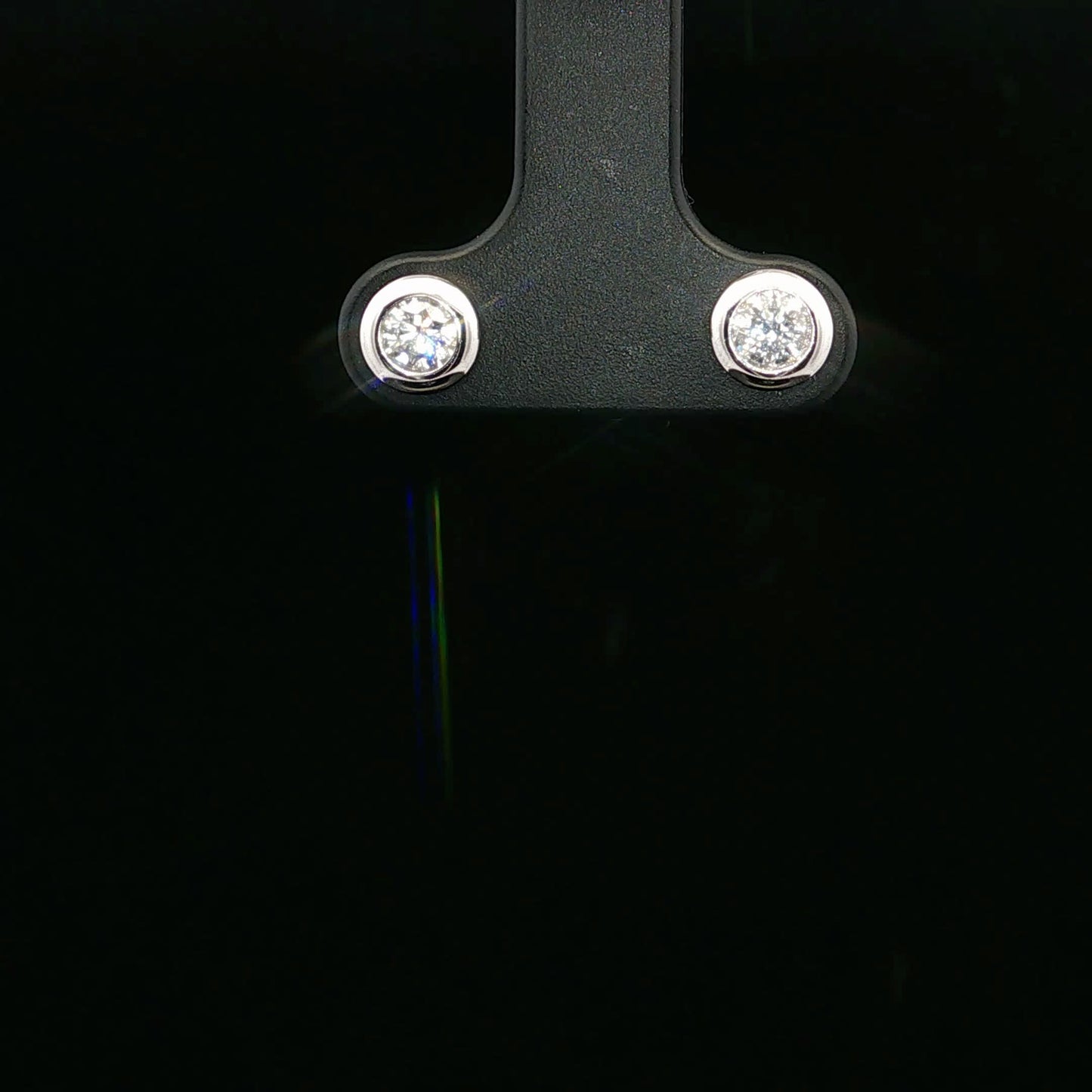 0.50ctw 0.40ct F/SI2 Hidden Halo Studs - 10KW - Natural Diamond - 64158-3