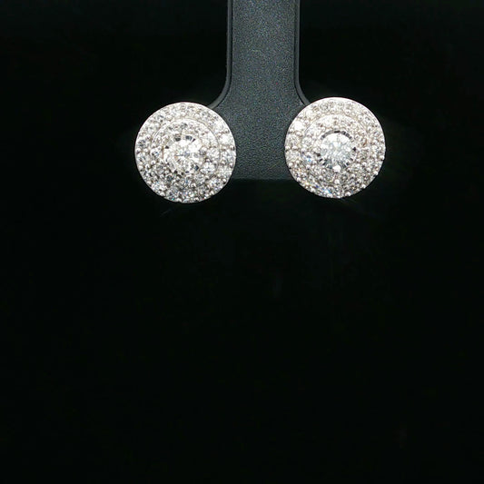 1.00ctw G/SI2 Miracle Double Halo - 10KW - Natural Diamond - 64161-3