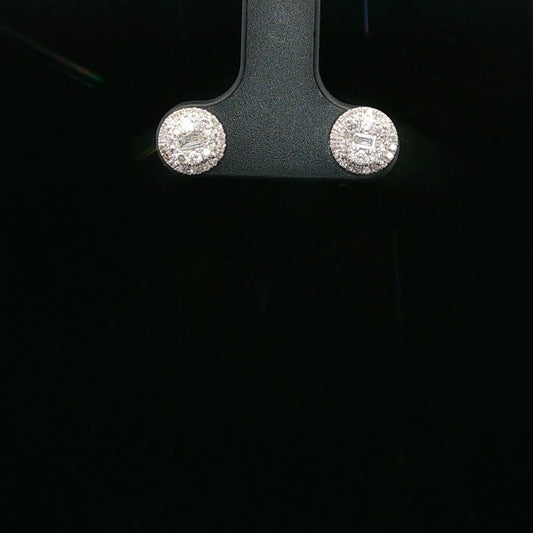 0.25ctw G/SI1 Emerald Double Halo - 10KW - Natural Diamond - 64167