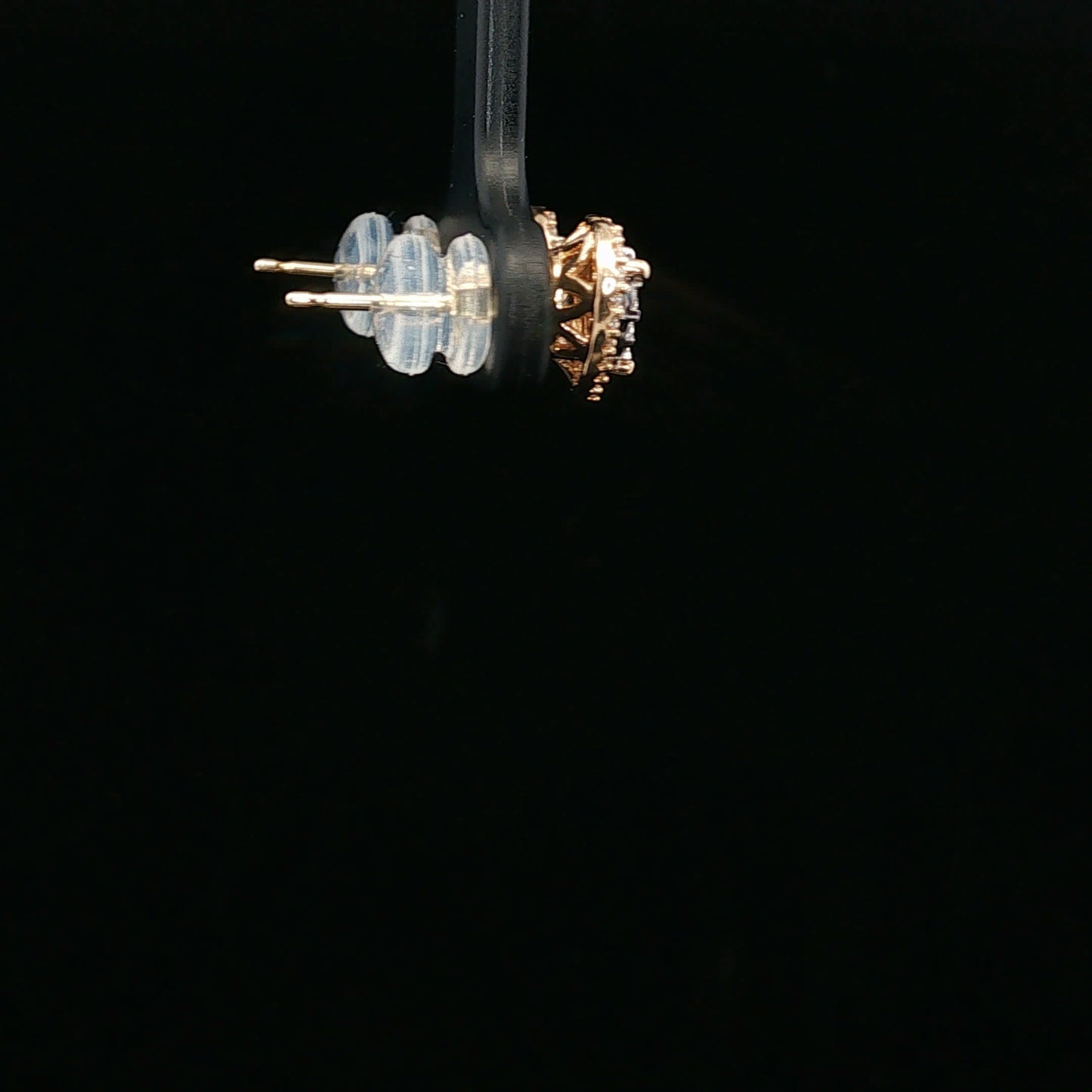 0.25ctw G/SI1 Hear Halo - 14KY - Natural Diamond - 64168