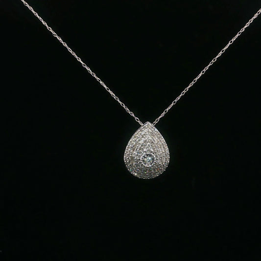 0.50ctw G/SI2 Pear Halo - 10KW - Natural Diamond - 64224