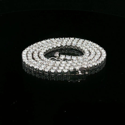 14.7ctw D/VVS2 45cm 3mm - 925S - Moissanite - 64263