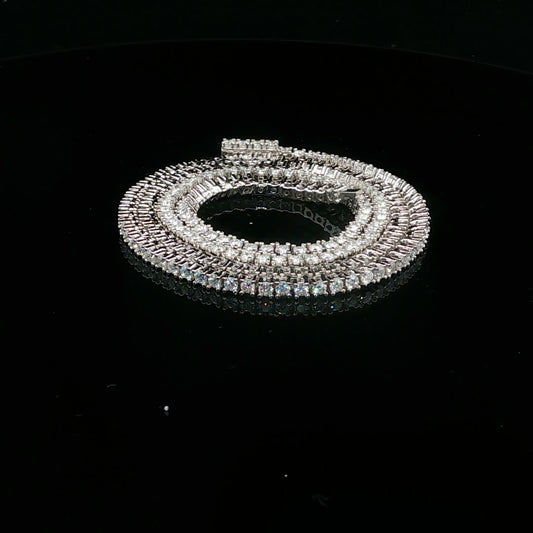 8.12ctw D/VVS2 45cm 2mm - 925S - Moissanite - 64264