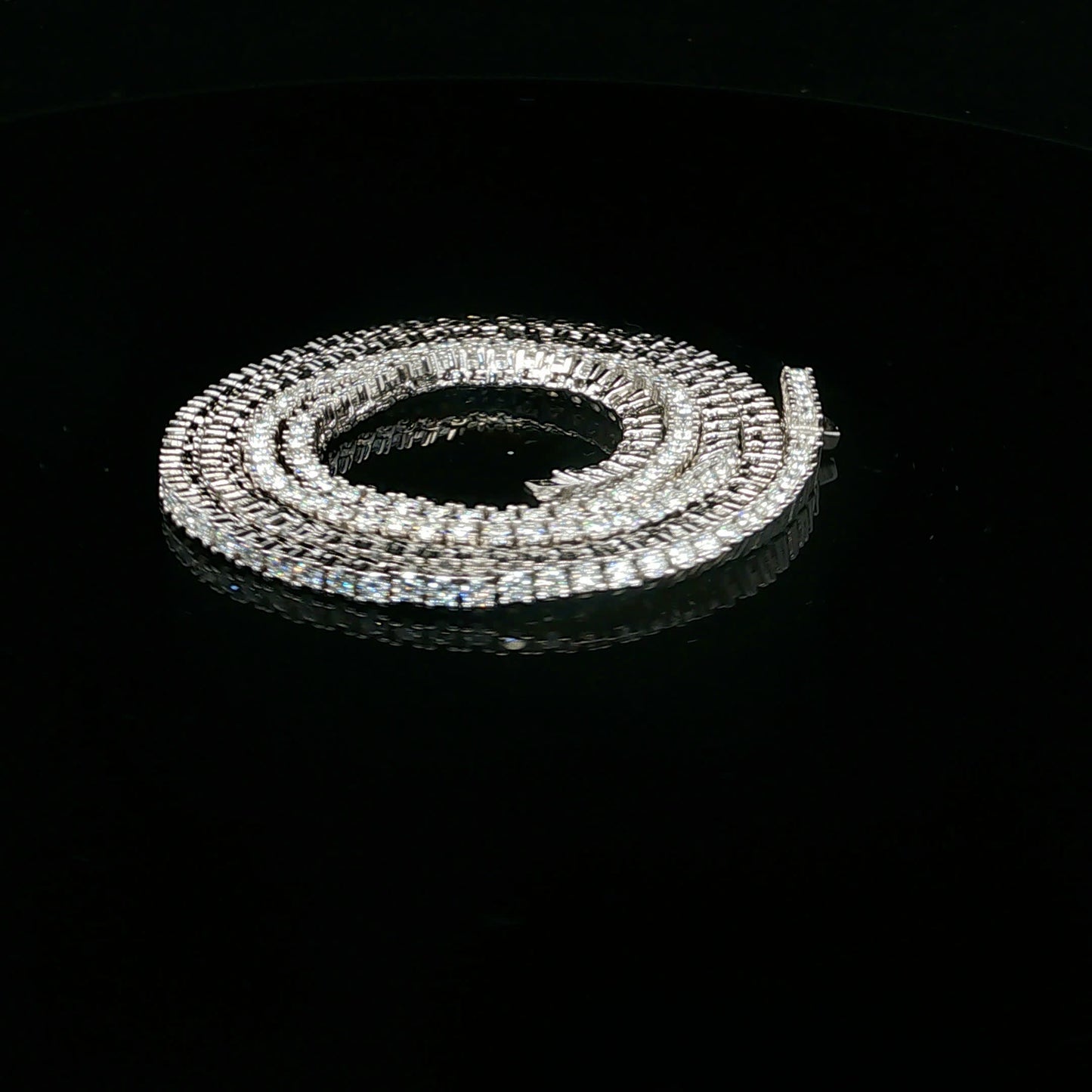 8.12ctw D/VVS2 45cm 2mm - 925S - Moissanite - 64264