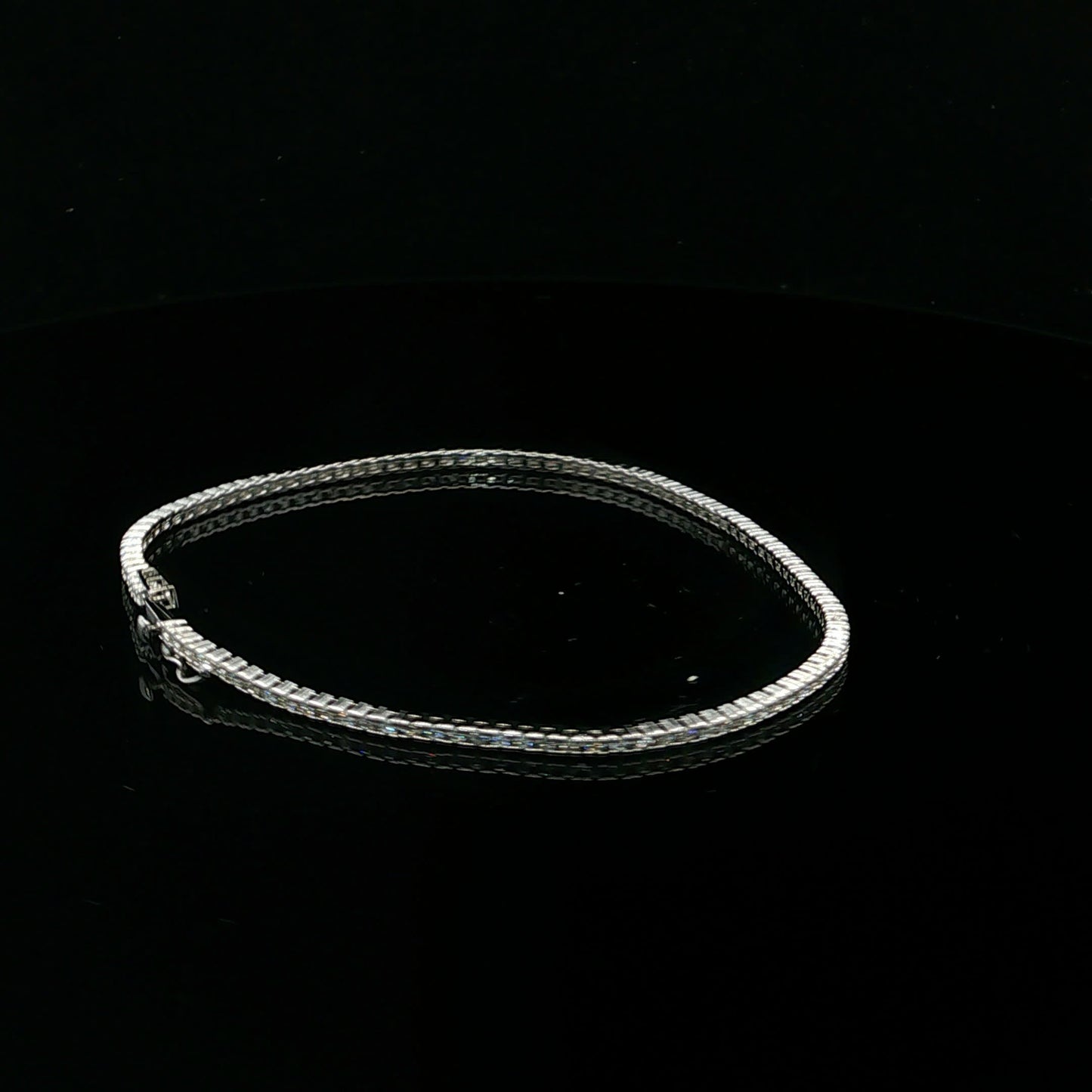 0.90ctw G/SI2 Tennis Bracelet - 14KW - Natural Diamond - 64253-5