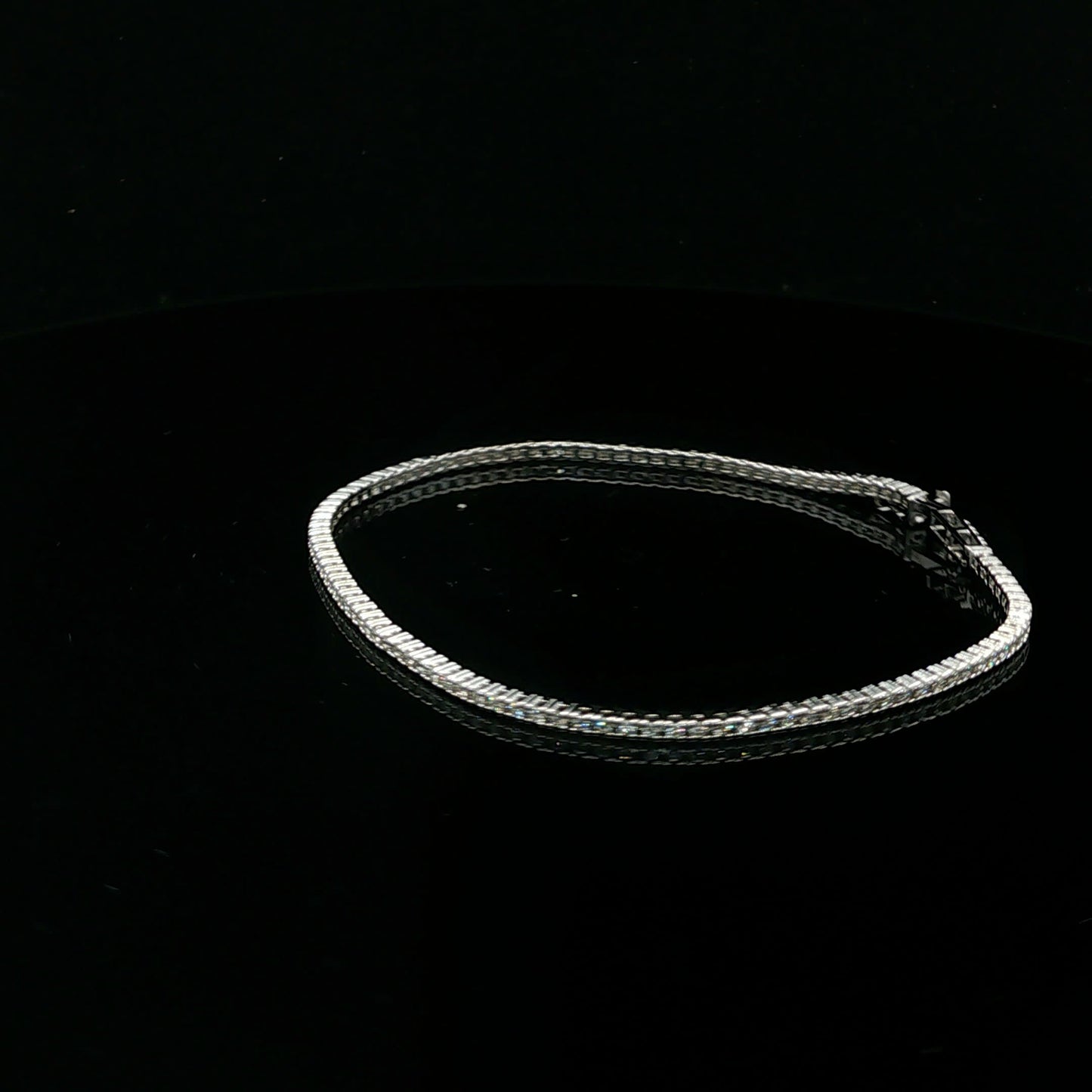 0.90ctw G/SI2 Tennis Bracelet - 14KW - Natural Diamond - 64253-3