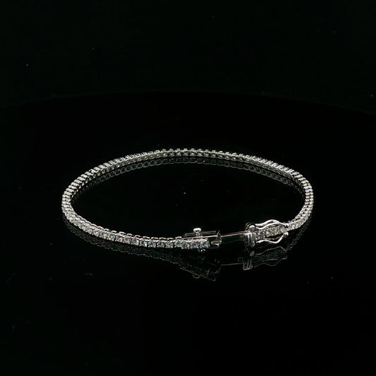 1.96ctw F/VS2 Tennis Bracelet - 14KW - Natural Diamond - 64254-4